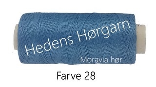 Moravia Hør 40/2 farve 28 Petrol blå